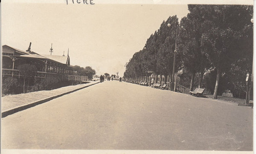 Antigua Foto Panorama Calle De Ciudad El Tigre Argentina