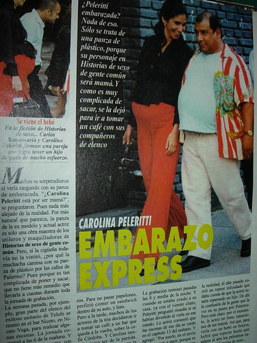 Clipping 1 Pg Modelo Carolina Peleritti Embarazo Express