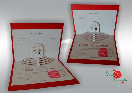 Imagem 1 de 4 de 100 Convite De Casamento - Esp. 04