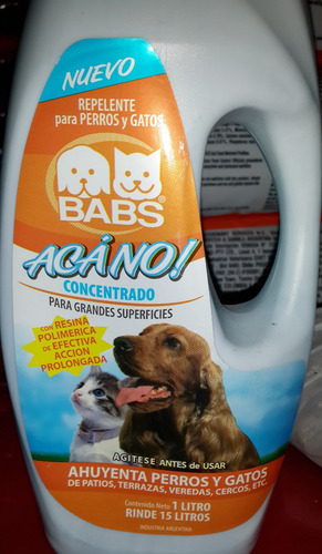 Aca No Concentrado X 1 L. Rinde 15 L Ahuyenta Perros Y Gatos