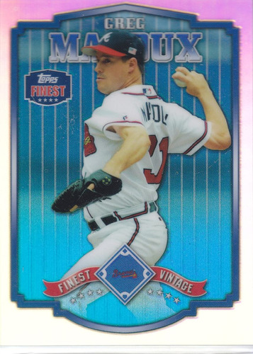 2014 Topps Finest Refractor Vintage Greg Maddux P Braves