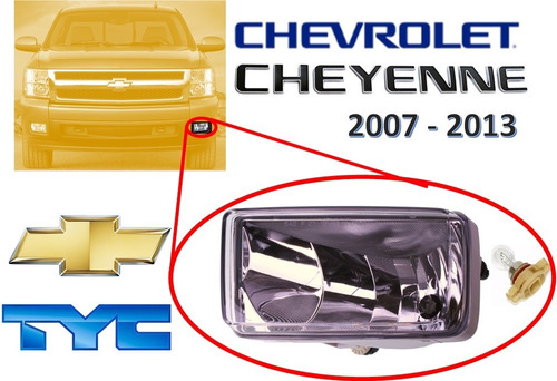 07-13 Chevrolet Cheyenne Faro Niebla Con Foco Izquierdo Tyc