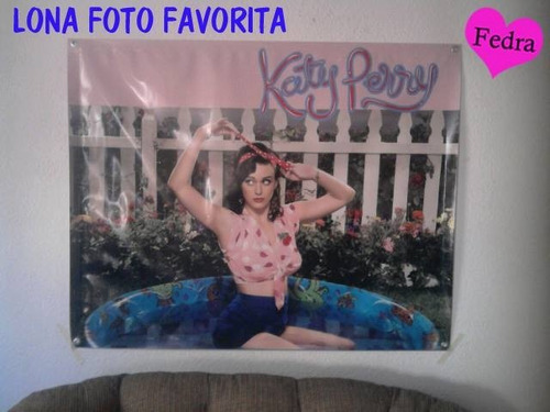 Lona Katy Perry Personalizada Para Regalo De Cumpleaños