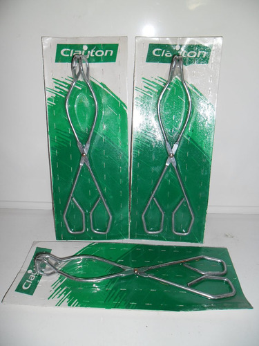 Imagen 4 de 5 de Pinza Para Despacho De Bizcochos Inox Clayton Clásica 25 Cms