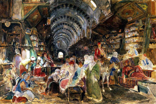 Lienzo Canvas Arte Oriental Bazar Constantinopla John Lewis