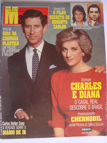 Manchete 2038 Mai 91 Charles E Diana No Brasil Chernobil Jk