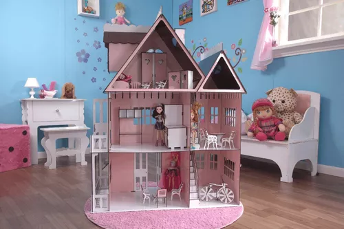 Casa Barbie Casinha De Bonecas Palácio Barbie Emily Princesa