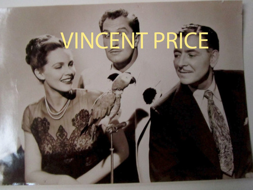 Vincent Price Lote De 3 Antiguas Fotos Lobby Card De Cine