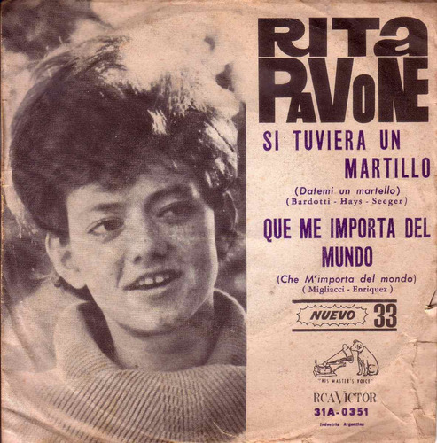 Rita Pavone Si Tuviera Un Martillo Simple Vinilo Pvl