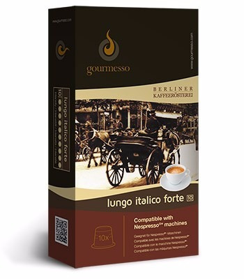 Cápsulas Para Nespresso ® Gourmesso Lungo Itálico Forte