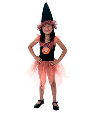 Halloween Disfraz Para Nenas Brujita Calabaza 3 Talles