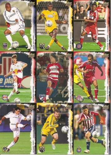 Mls 2009 Upper Deck Coleção Completa Cards Figurinhas Usa