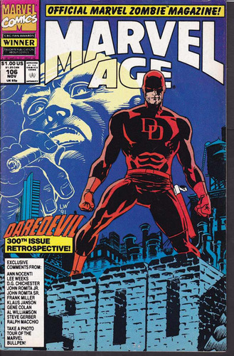 Magazine Original Marvel Age #106 - 1991 Marvel Comics