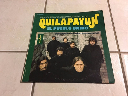 Quilapayun  El Pueblo Unido 1976 Ed Americana Estado Vg+