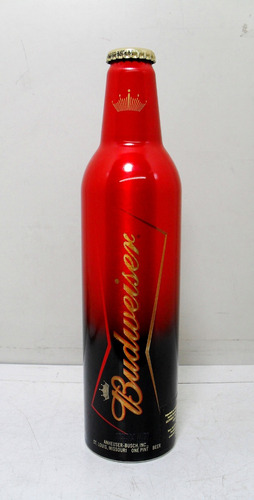 Botella Aluminio Degrade Pinta Cerveza Budweiser Usa 2006