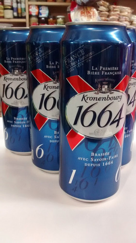 Cerveza Francesa Lata De 500 Ml Kronenbourg 1664