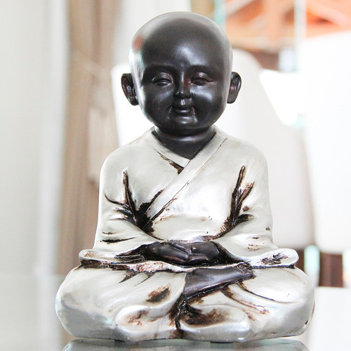 Imagem 1 de 5 de Estatua / Estatueta Pequeno Buda Meditando Resina - Bu081