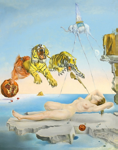 Foto P/ Quadro Salvador Dali 65x85cm Dream Caused By Flight