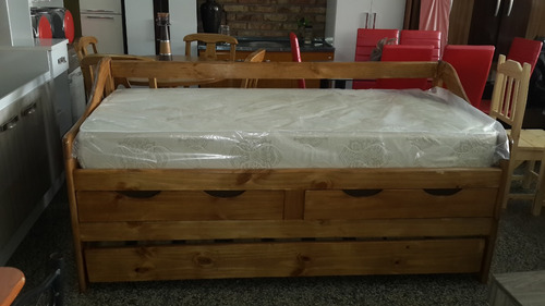 Cama Marinera De 1 Plaza Con Cajones Y Cama Auxiliar