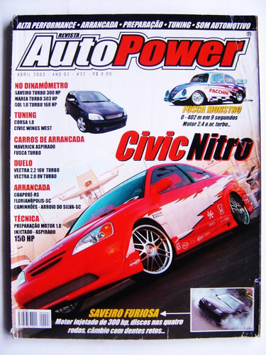 Revista Auto Power - Nº 22 Civic Saveiro Corsa