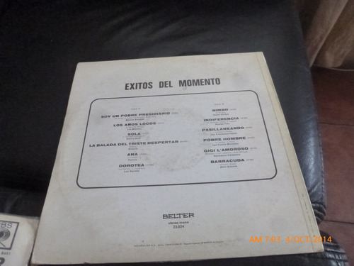 Vinilo Lp De Exitos Del Momento - Las Cuatro Moneda (xx577 (Usado)