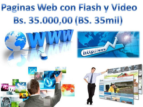Paginas Web Incluye: Dominio (com.ve)  Y Hosting 100mb