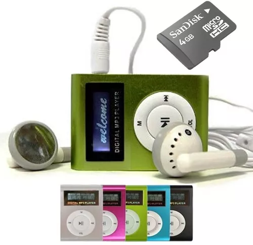 Mini Mp3 Player + Cabo Carregador V3 - Cartão sd 8GB (aproximadamente 1.500  músicas) em Promoção na Americanas