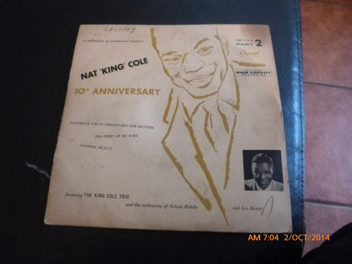 Vinilo Single  Nat King Cole -10 Anniversa ( H23