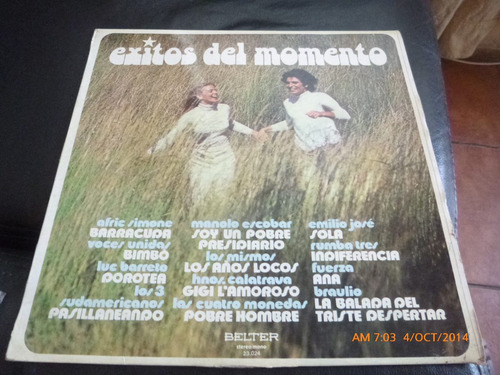 Vinilo Lp De Exitos Del Momento - Las Cuatro Moneda (xx577 (Usado)