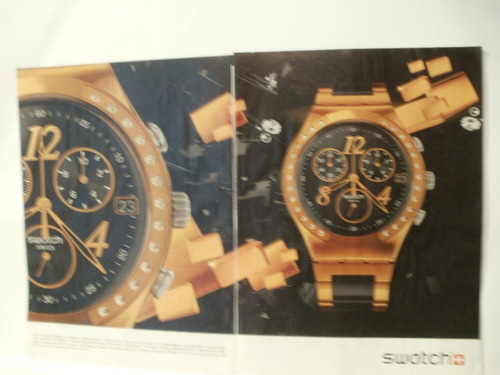 Recorte Clipping Publicidad Reloj Swatch 2 Pag X Caballito
