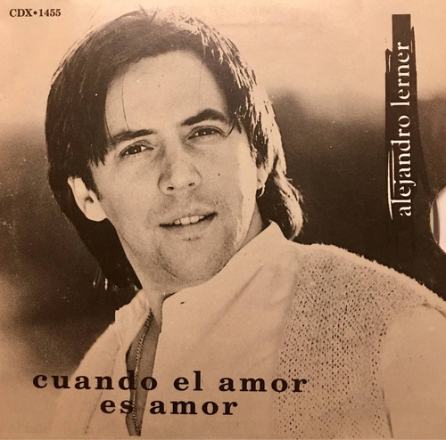 Cd Alejandro Lerner Cuando El Amor Es Amor Promo Usado