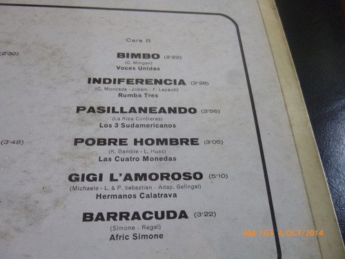 Vinilo Lp De Exitos Del Momento - Las Cuatro Moneda (xx577 (Usado)
