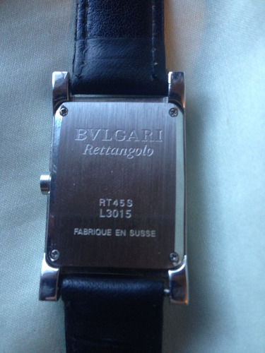 Reloj De Mano Bvlgari Rettangolo Rt45s 