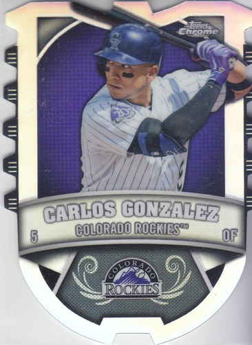 2014 Topps Chrome Connect Refractor Carlos Gonzalez Rockies