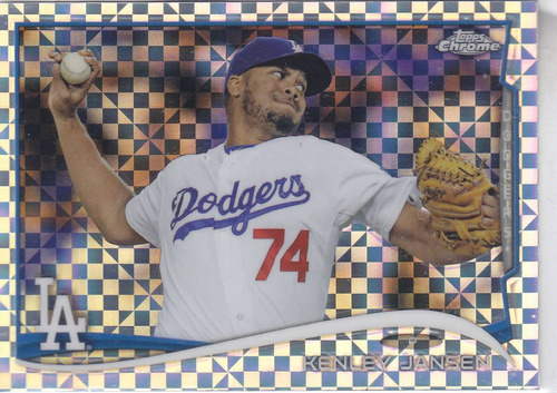 2014 Topps Chrome Xfractor Kenley Jansen P Dodgers