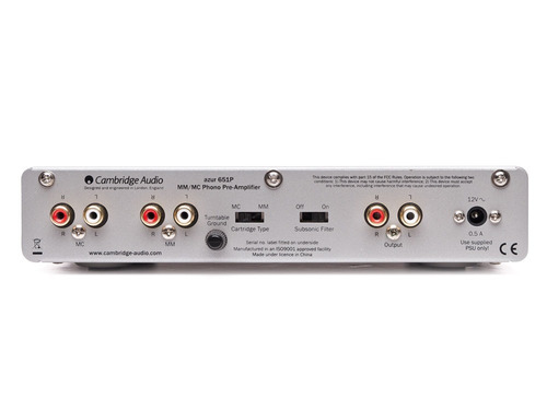 Cambridge Audio 651p Preamplificador De Phono