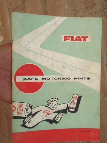 Antiguo Manual De Instrucciones Fiat Gratis Envio