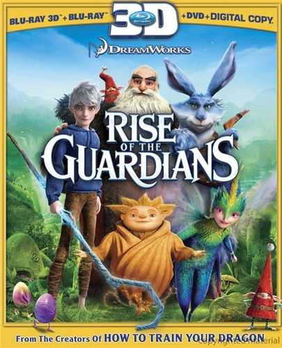 Blu-ray Rise Of The Guardians 3d + 2d + Dvd