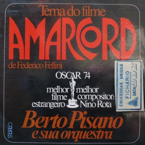 Berto Pisano - Amarcord De Federico Fel  Compacto Vinil Raro