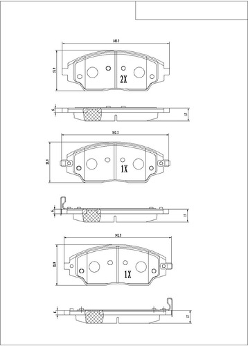 Jgo De Balatas Ceramica Chevrolet Sonic 2012 2013 2014 2015