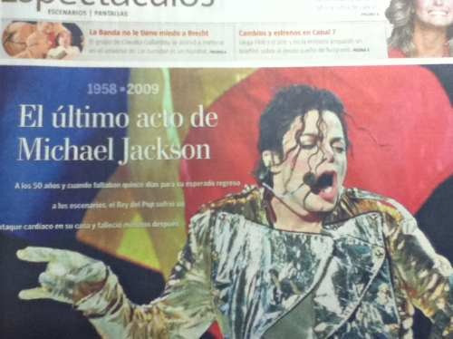 Diario La Nacion Del Dia Que Murio Michael Jackson Coleccion