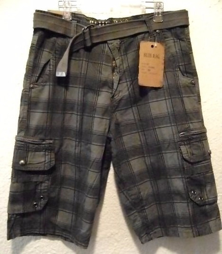 Bermuda Cargo Blue Rag 32 W Única Liquidación