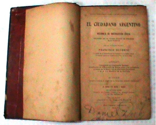 Texto Escolar  El Ciudadano Argentino     1914