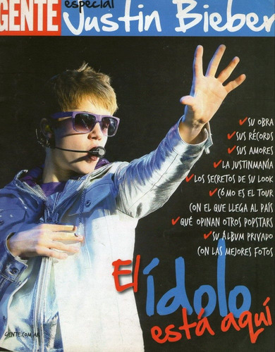 Revista Gente * Especial Justin Bieber