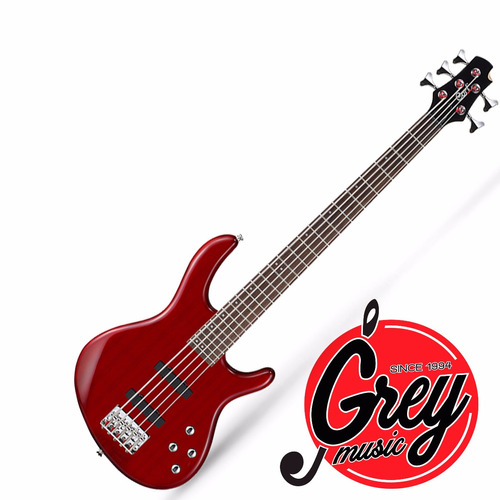 Bajo Cort Action Bass V Plus Tr De 5 Cuerdas Color Cherry