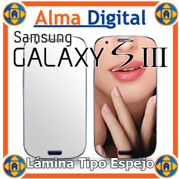 Imagen 1 de 2 de Lamina Protector Pantalla Espejo Samsung S3 I9300 Siii