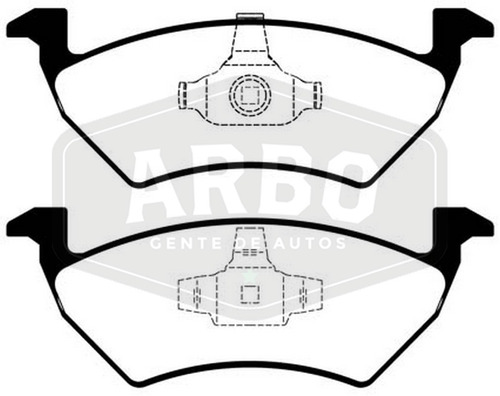 Pastilla Freno P/ Vw Voyage Gol Trend Saveiro 10/up 