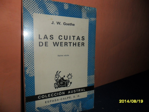 Las Cuitas De Werther-j.w.goethe.-espasa Calpe