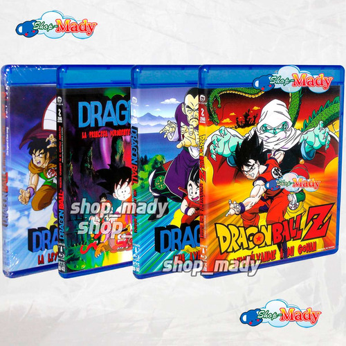 Paq. 4 Peliculas De Dragon Ball En Bluray Región A, B, C