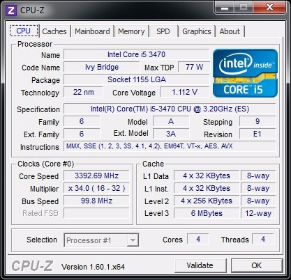 Processador Intel Core I5 3470 3.2ghz - Lga1155
